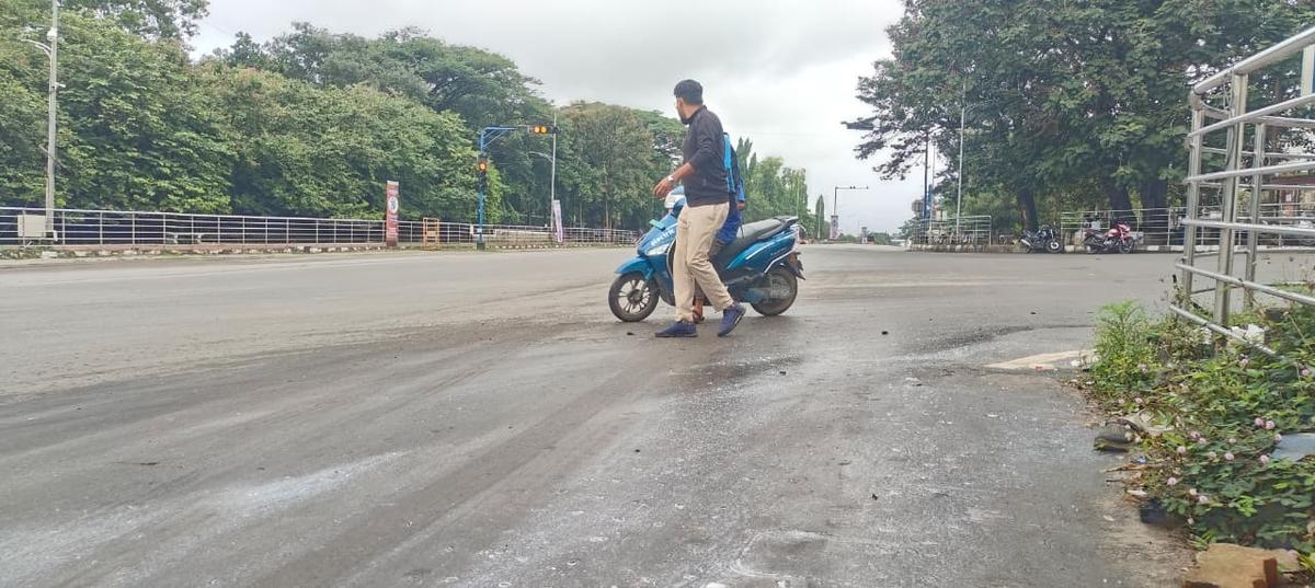 दुर्घटना की साइट।