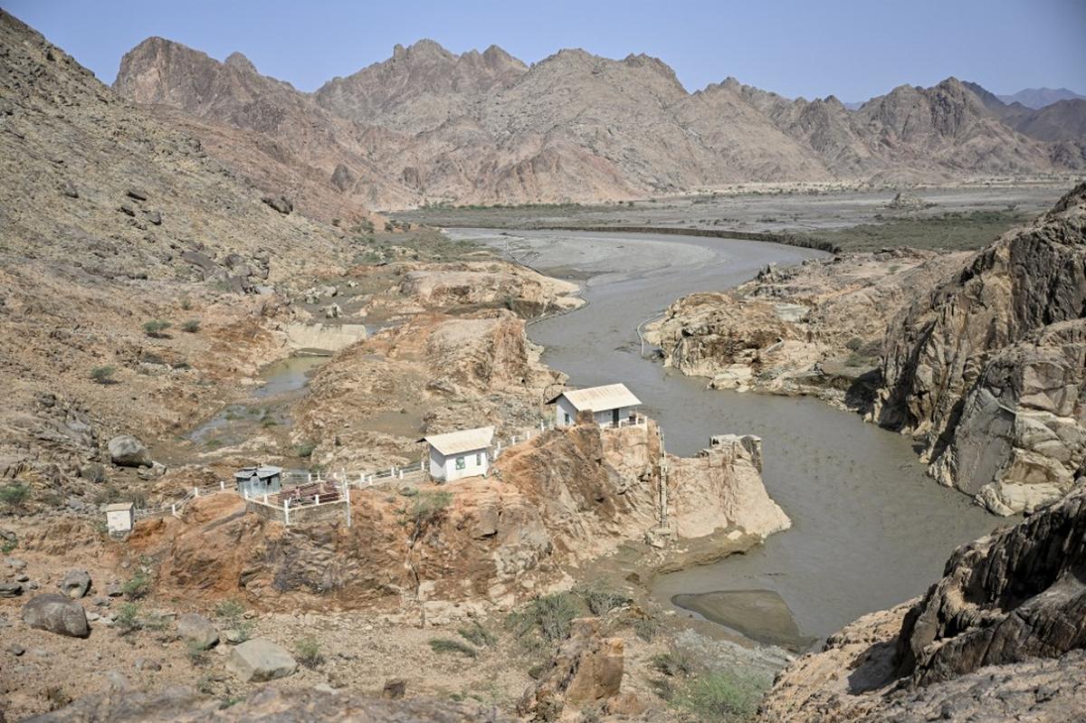 This photograph shows buildings near the Arbaat Dam, 40 km north of Port Sudan, after it collapsed following heavy rains and torrential floods on August 25, 2024. This photograph shows buildings near the Arbaat Dam, 40 km north of Port Sudan, after it collapsed following heavy rains and torrential floods on August 25, 2024.