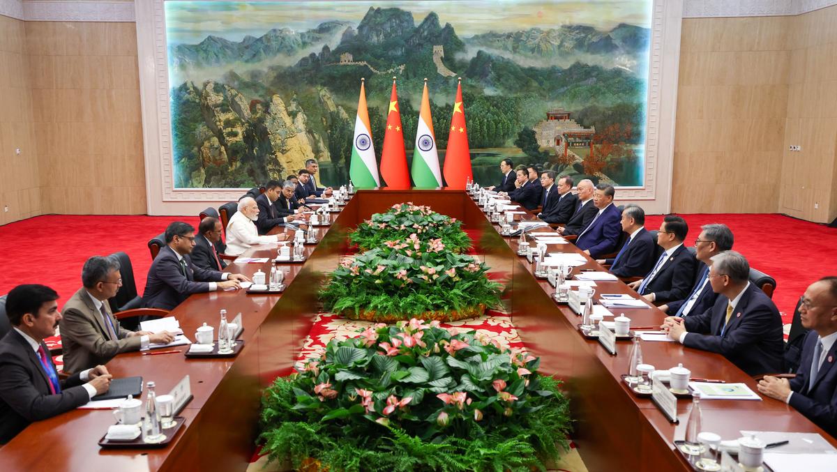 Mr. Modi holds a bilateral meeting with Mr. Xi in Tianjin, China, on August 31, 2025. Picture: X/@narendramodi Mr. Modi holds a bilateral meeting with Mr. Xi in Tianjin, China, on August 31, 2025. Picture: X/@narendramodi