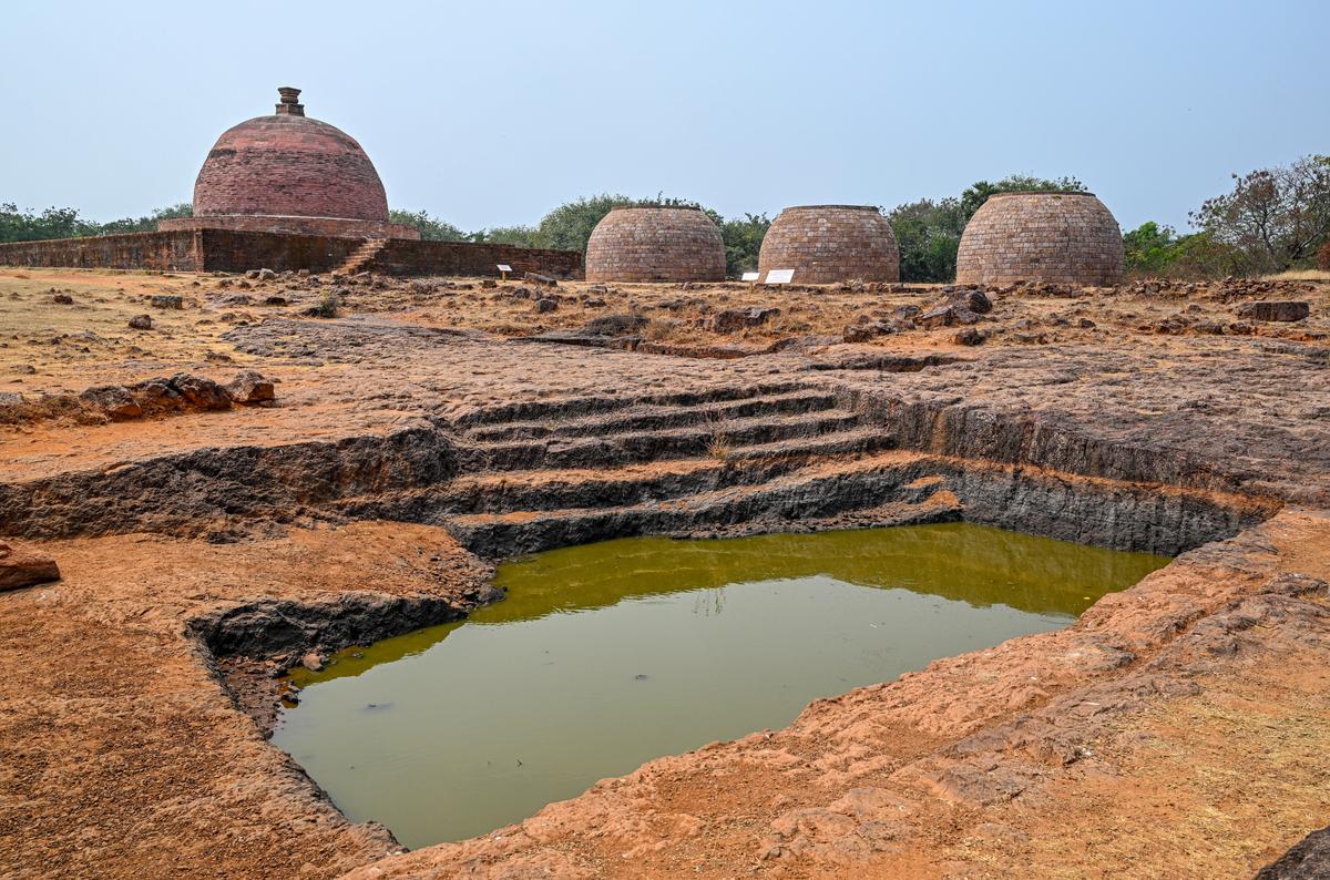 A view of the 3rd century BC Buddhist site of Thotlakonda where an interpretation centre is coming up in Visakhapatnam. The centre, developed to showcase artefacts and explain the site’s historical significance as an ancient monastic complex overlooking the Bay of Bengal, is set to be opened to the public soon. A view of the 3rd century BC Buddhist site of Thotlakonda where an interpretation centre is coming up in Visakhapatnam. The centre, developed to showcase artefacts and explain the site’s historical significance as an ancient monastic complex overlooking the Bay of Bengal, is set to be opened to the public soon.