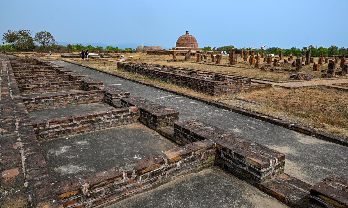 A view of the 3rd century BC Buddhist site of Thotlakonda where an interpretation centre is coming up in Visakhapatnam. The centre, developed to showcase artefacts and explain the site’s historical significance as an ancient monastic complex overlooking the Bay of Bengal, is set to be opened to the public soon. Photo K.R Deepak / The Hindu A view of the 3rd century BC Buddhist site of Thotlakonda where an interpretation centre is coming up in Visakhapatnam. The centre, developed to showcase artefacts and explain the site’s historical significance as an ancient monastic complex overlooking the Bay of Bengal, is set to be opened to the public soon. Photo K.R Deepak / The Hindu
