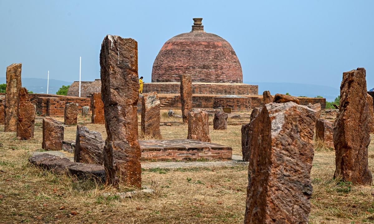 A view of the 3rd century BC Buddhist site of Thotlakonda where an interpretation centre is coming up in Visakhapatnam. The centre, developed to showcase artefacts and explain the site’s historical significance as an ancient monastic complex overlooking the Bay of Bengal, is set to be opened to the public soon. Photo K.R Deepak / The Hindu A view of the 3rd century BC Buddhist site of Thotlakonda where an interpretation centre is coming up in Visakhapatnam. The centre, developed to showcase artefacts and explain the site’s historical significance as an ancient monastic complex overlooking the Bay of Bengal, is set to be opened to the public soon. Photo K.R Deepak / The Hindu