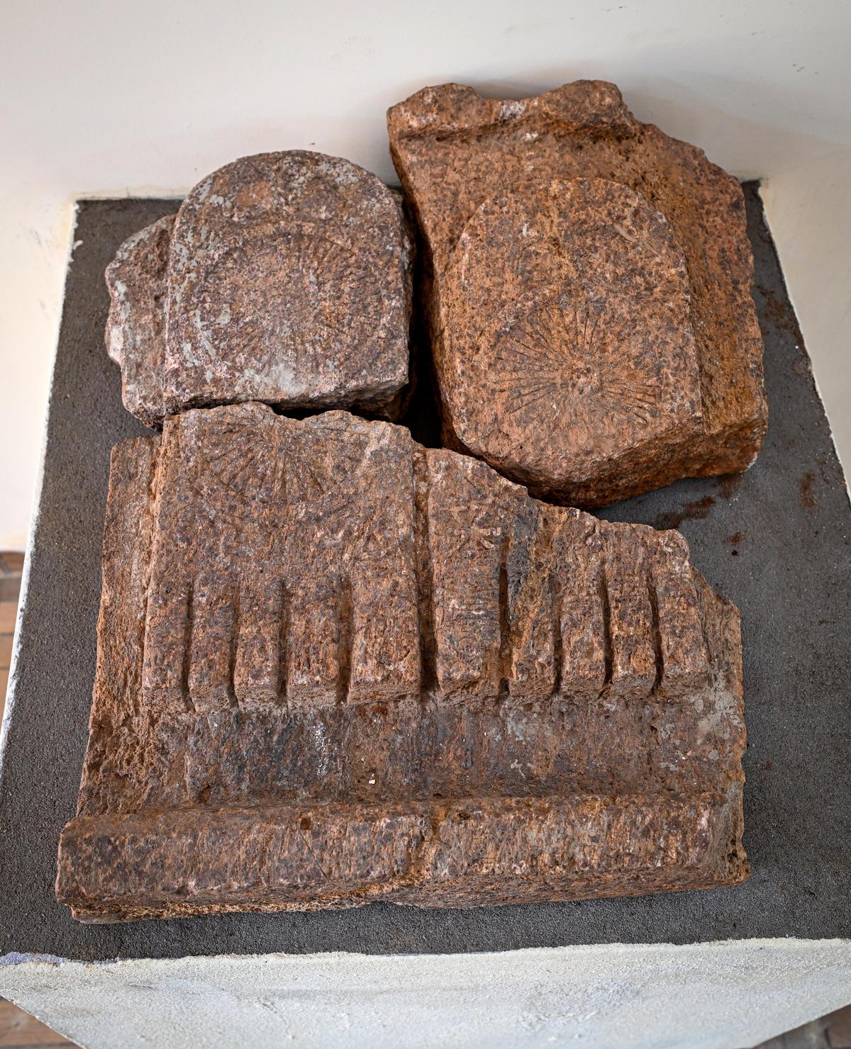 One of the excavated remains on display at the newly built Interpretation Centre at the 3rd century BC Buddhist site of Thotlakonda in Visakhapatnam. The centre, developed to showcase artefacts and explain the site’s historical significance as an ancient monastic complex overlooking the Bay of Bengal, is set to be opened to the public soon. One of the excavated remains on display at the newly built Interpretation Centre at the 3rd century BC Buddhist site of Thotlakonda in Visakhapatnam. The centre, developed to showcase artefacts and explain the site’s historical significance as an ancient monastic complex overlooking the Bay of Bengal, is set to be opened to the public soon.