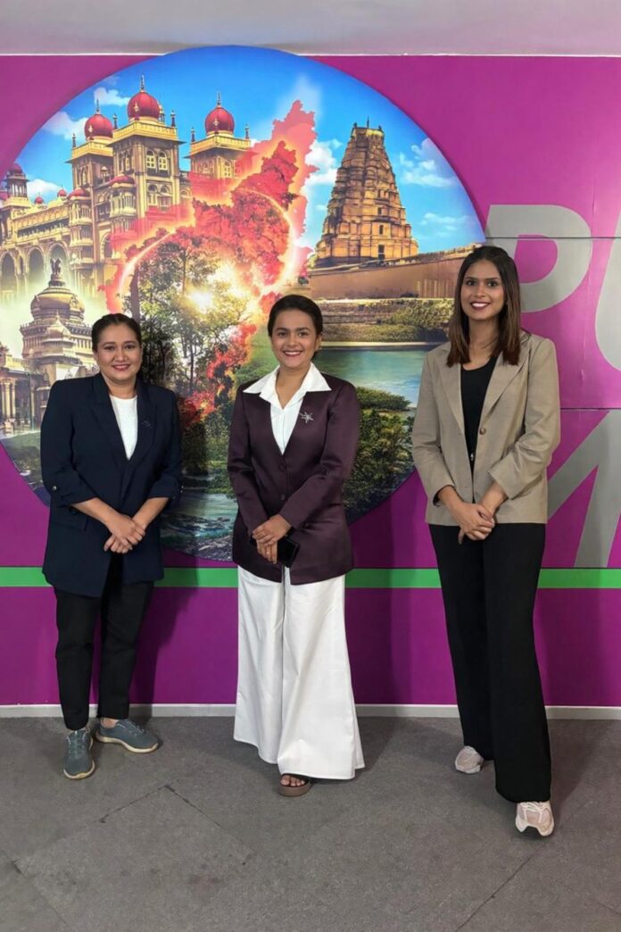 (बाएं से दाएं) किंजल जयेश सुरेजा, मानसी धर्मराज ओम्बसे और प्रियदर्शी सुंदरम